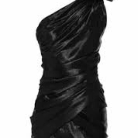 Isabel Marat Women Black One Shoulder Dress Size S/Eu 38 - Picture 15 of 15